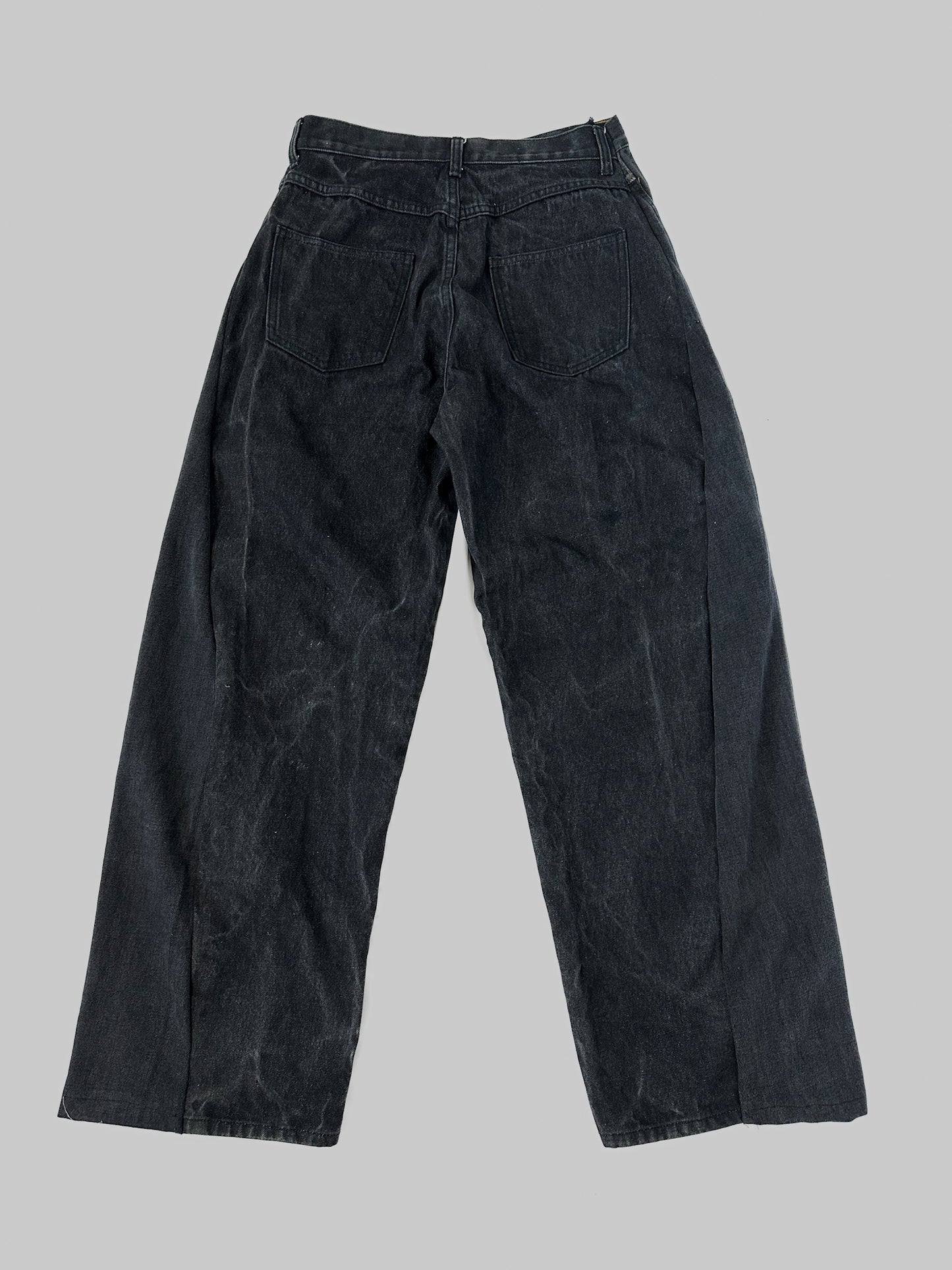 Lace-Up Denim Trousers