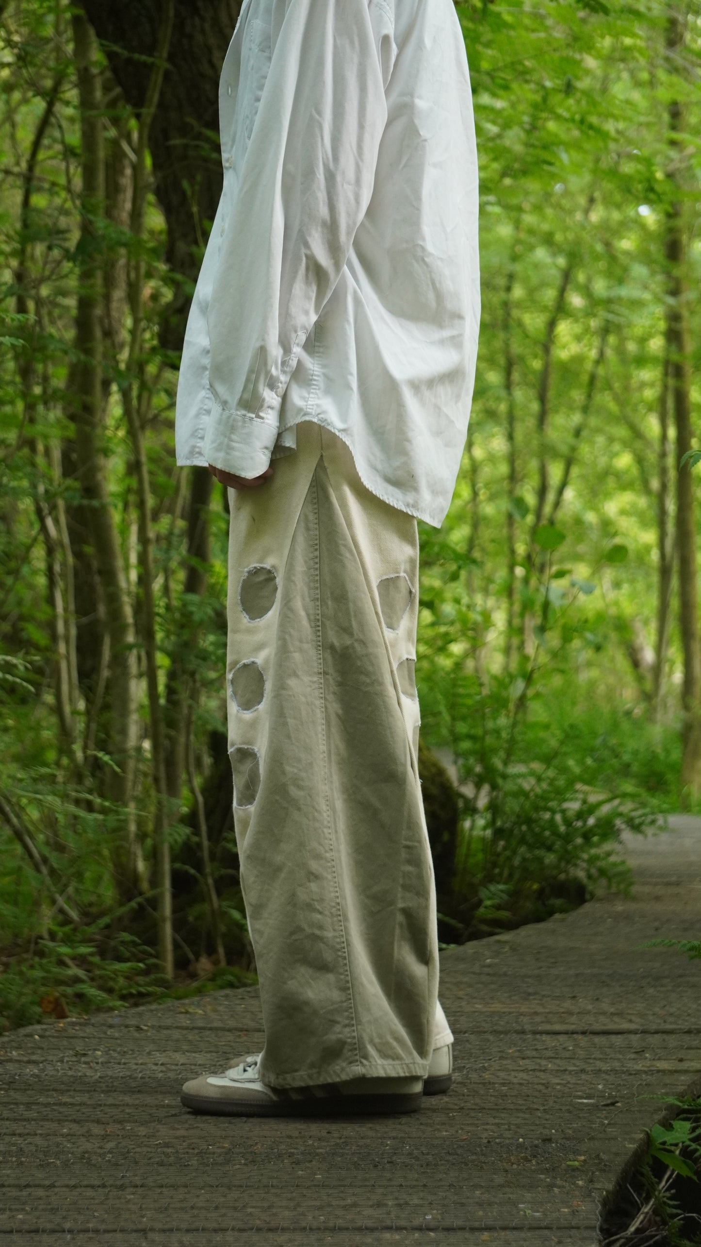 Void Trousers – Beige/Grey