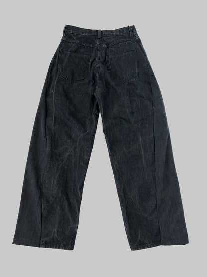 Lace-Up Denim Trousers