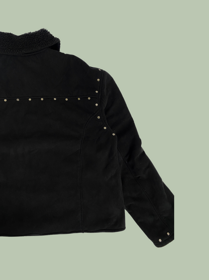 Studded Sherpa-Lined Jacket